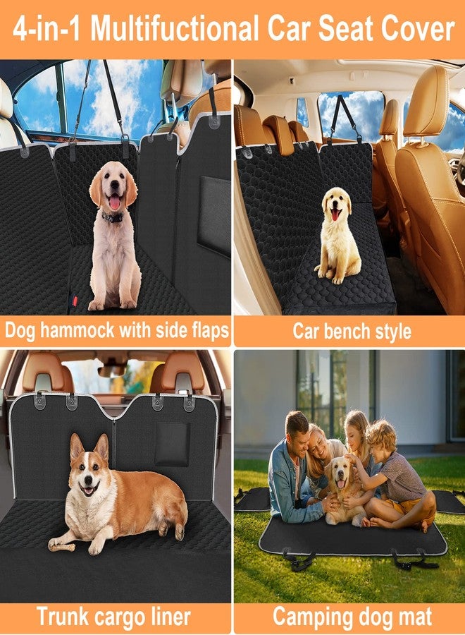 Mancro Dog Car Seat Cover for Back Seat, 2026 Upgraded 600D Heavy Duty Waterproof & Scratch-Resistant Dog Hammock for Car, Back Seat Pet Cover for Dogs with Sedan, Trucks and SUVs, Standard, Black - Image 4